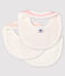 Baby Girls' Ribbed Bibs - 3-Piece Set variante 1