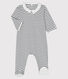 Babies' Sailor Striped Organic Cotton Sleepsuit