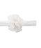 Girl's headband with flower MARSHMALLOW white