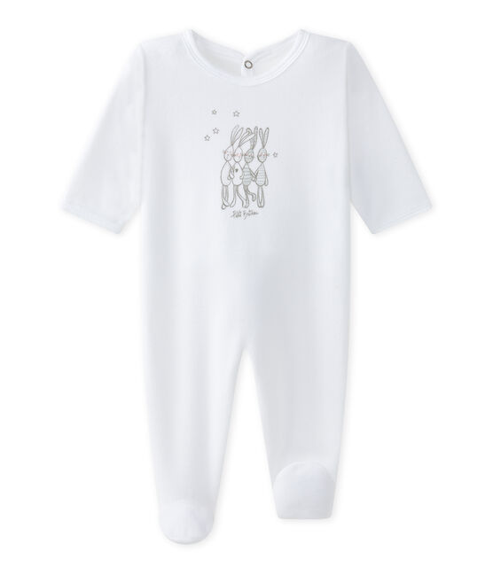 Baby's sleepsuit ECUME white