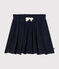 Little girls' terry velour skirt SMOKING blue