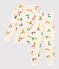 Children's Cotton Animal Pattern Print Pyjamas AVALANCHE white/MULTICO