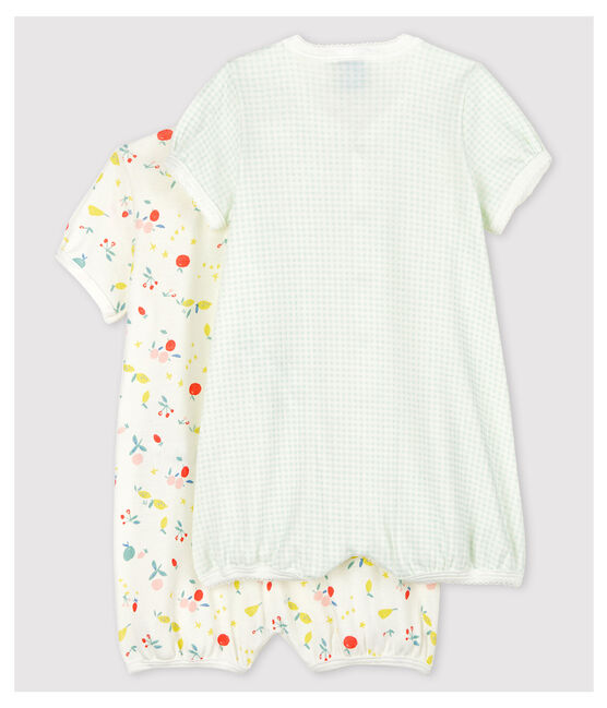 Baby Girls' Organic Cotton Playsuit - 2-Pack variante 1