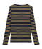 women's long sleeved t-shirt SMOKING blue/BRINDILLE SATIN yellow