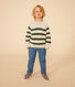 Children's Stripy Cotton Aran Pullover