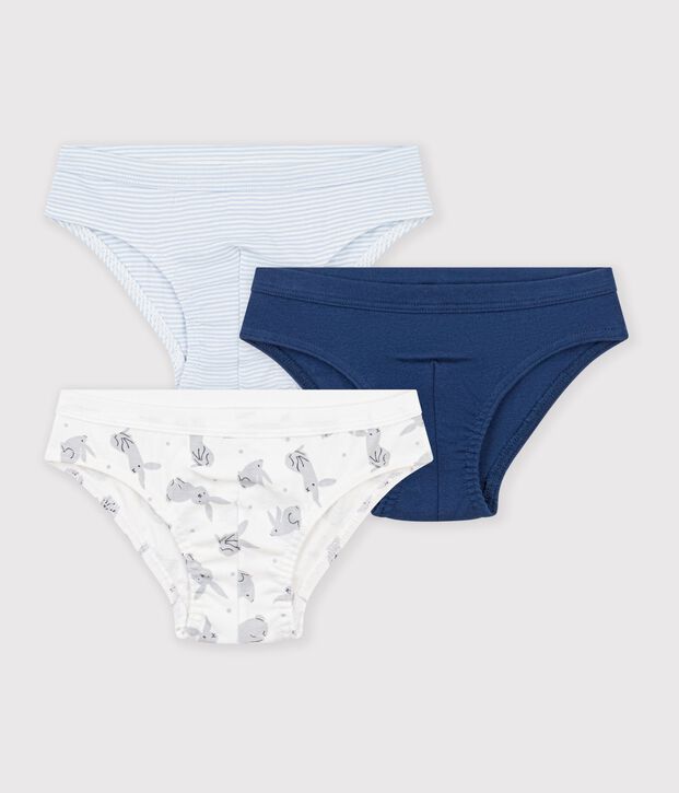 Lot de 3 slips en coton multicolor