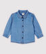 Baby Boys' Long-Sleeved Light Denim Shirt