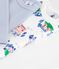 Pack of long-sleeved Paris print cotton bodies for babies multicolor