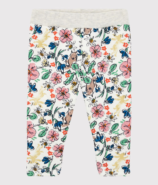 Babies' Quilted Trousers MARSHMALLOW white/MULTICO white