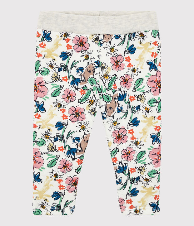 Babies' Quilted Trousers white/multicolor