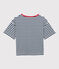 Women's BOXY Cotton T-Shirt MEDIEVAL blue/MARSHMALLOW white