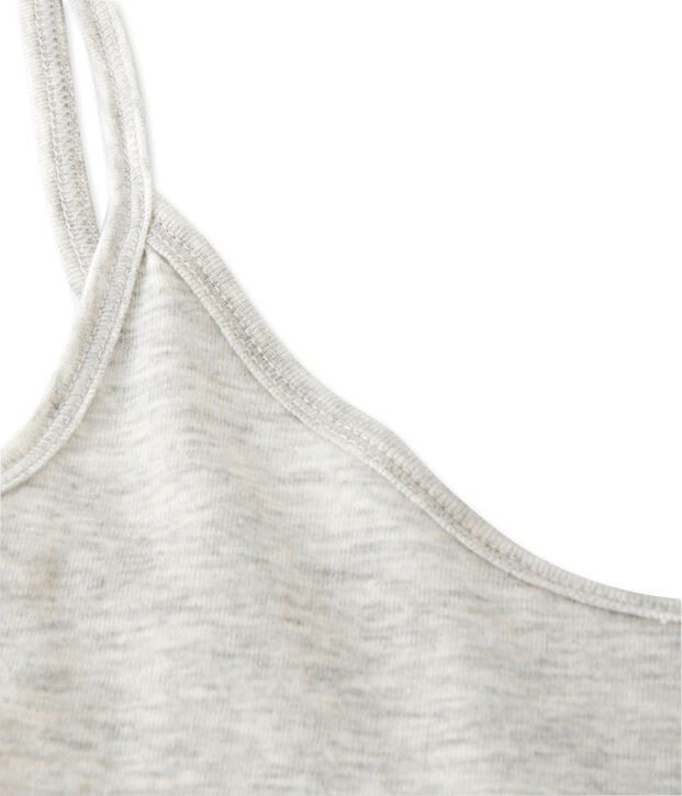 Chemise &agrave; bretelles femme en coton l&eacute;ger grey