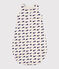 Babies' 2 TOG whale-pattern cotton sleeping bag MONTELIMAR beige/MEDIEVAL blue