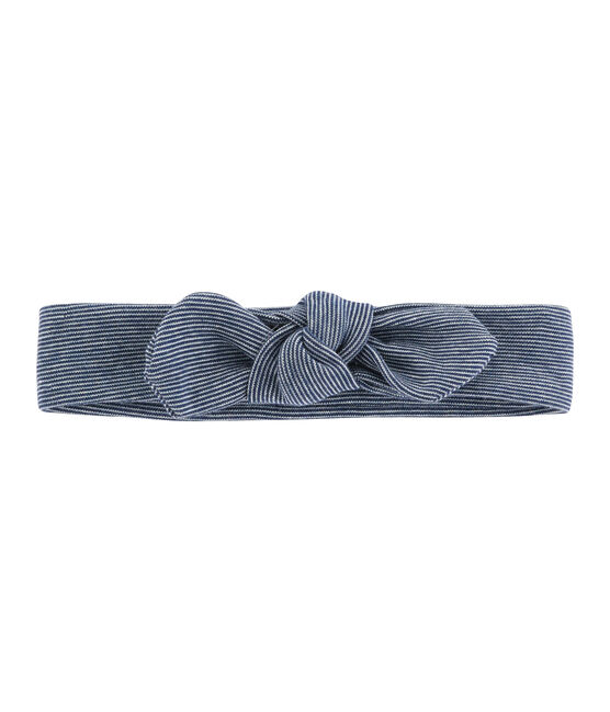 Girls' Hairband MARSHMALLOW white/SMOKING blue