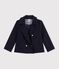 Children's pea coat in plain woollen broadcloth SMOKING