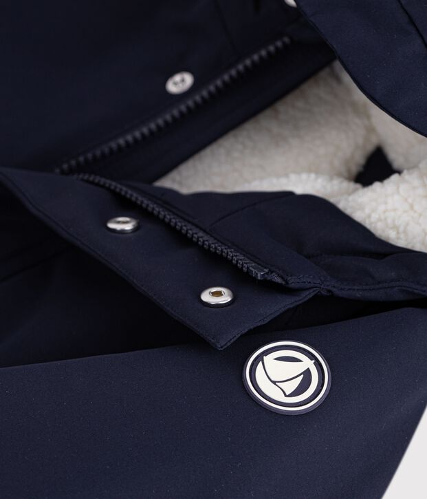 Children's plain mid-length parka SMOKING