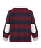 Boy's striped long sleeved rugby shirt SMOKING blue/OGRE red