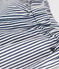 Babies' Striped Cotton Trousers MEDIEVAL blue/MARSHMALLOW white