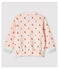 Baby Girls' Print Fleece Baseball Jacket FLEUR pink/MULTICO white