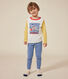 Children's space-themed plain cotton pyjamas