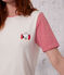 Women's Petit Bateau X Snoopy cotton pyjama shorts MARSHMALLOW white/MULTICO white