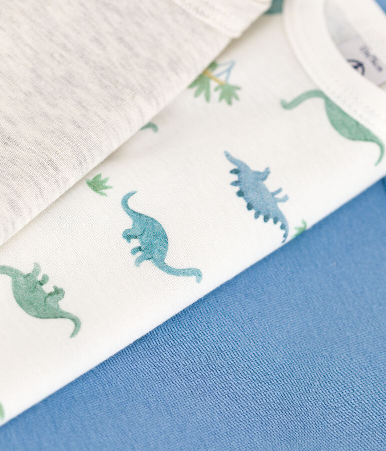 Babies' short-sleeved printed cotton bodysuits - 3-Pack variante 1