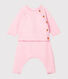 Babies' Clothing in Cotton/Merino Wool/Polyester - 2-Piece Set