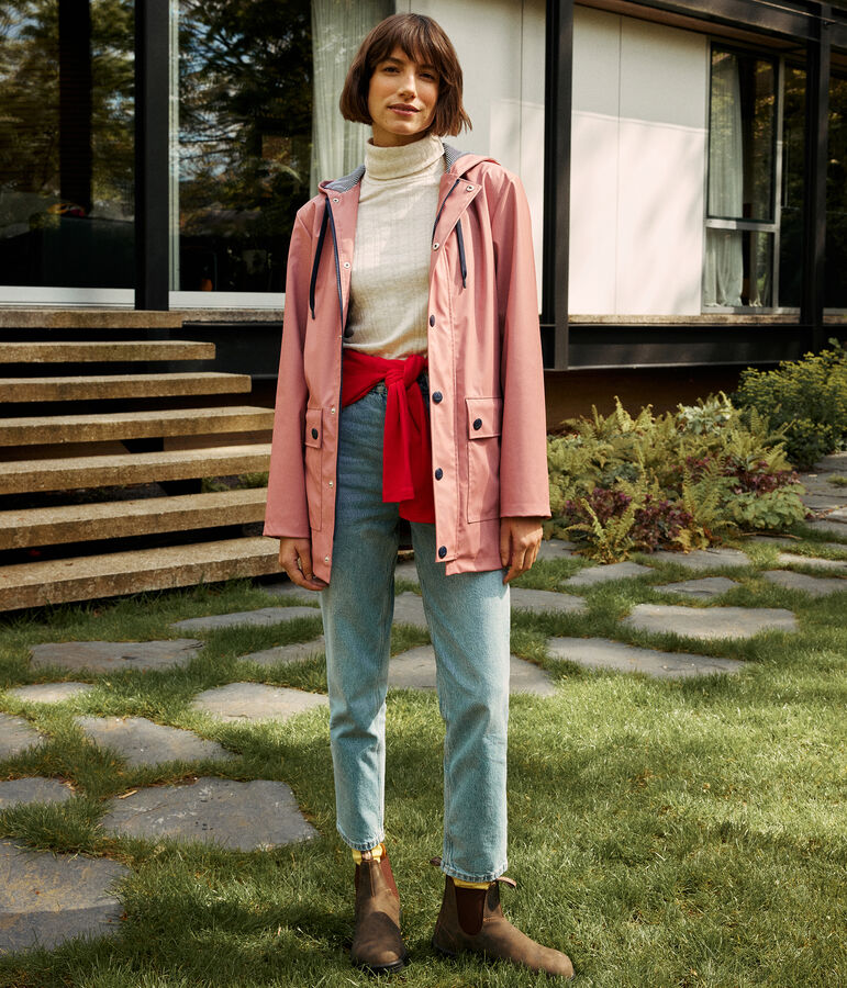 Men's/Women's iconic raincoat ROSEWOOD pink