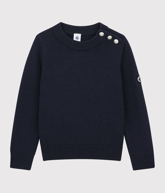 Children's Wool and Cotton Pullover SMOKING blue