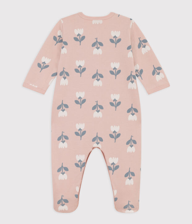 Patterned Fleece Sleepsuit pink/multicolor