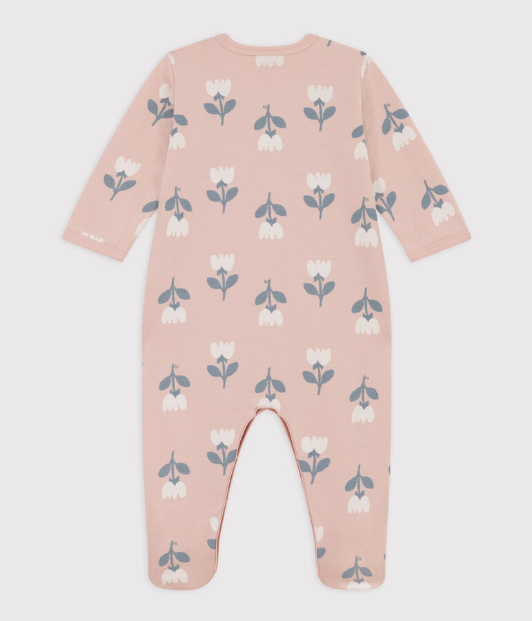 Patterned Fleece Sleepsuit pink/multicolor