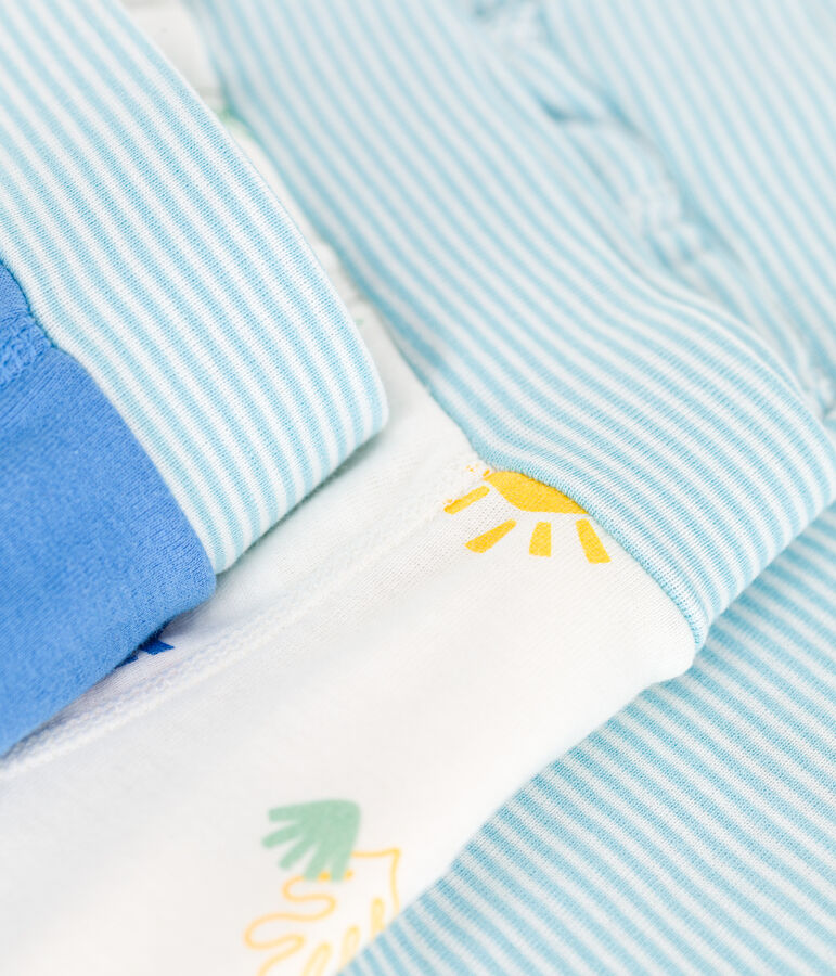 Children's printed cotton boxers with a covered waistband - 3-Pack multicolor