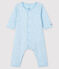 Baby Boys' Starry Footless Organic Cotton Bodyjama FRAICHEUR blue/CONCRETE grey