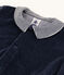 Babies' Velour Neck Sleepsuit SMOKING blue