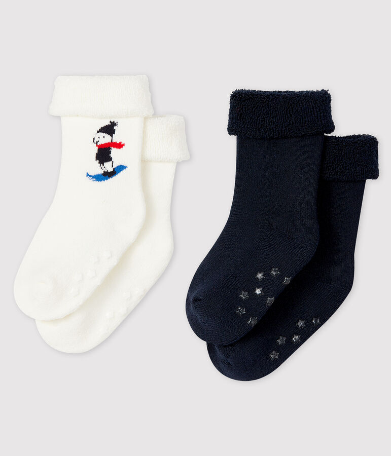 Pack of 2 pairs of baby socks multicolor