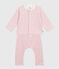 Babies' 3-piece heart-print set, including an embroidered body JOLI pink/MULTICO white