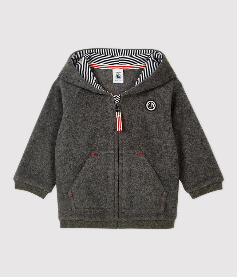 Babies' Fleece Hoodie grey