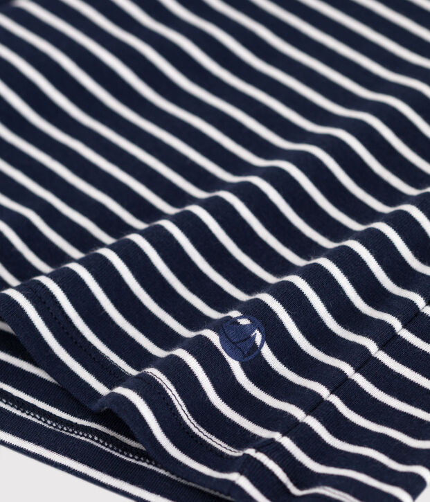 Women's Iconic striped cotton T-Shirt blue/white