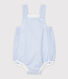 Unisex Baby's Striped Poplin Playsuit