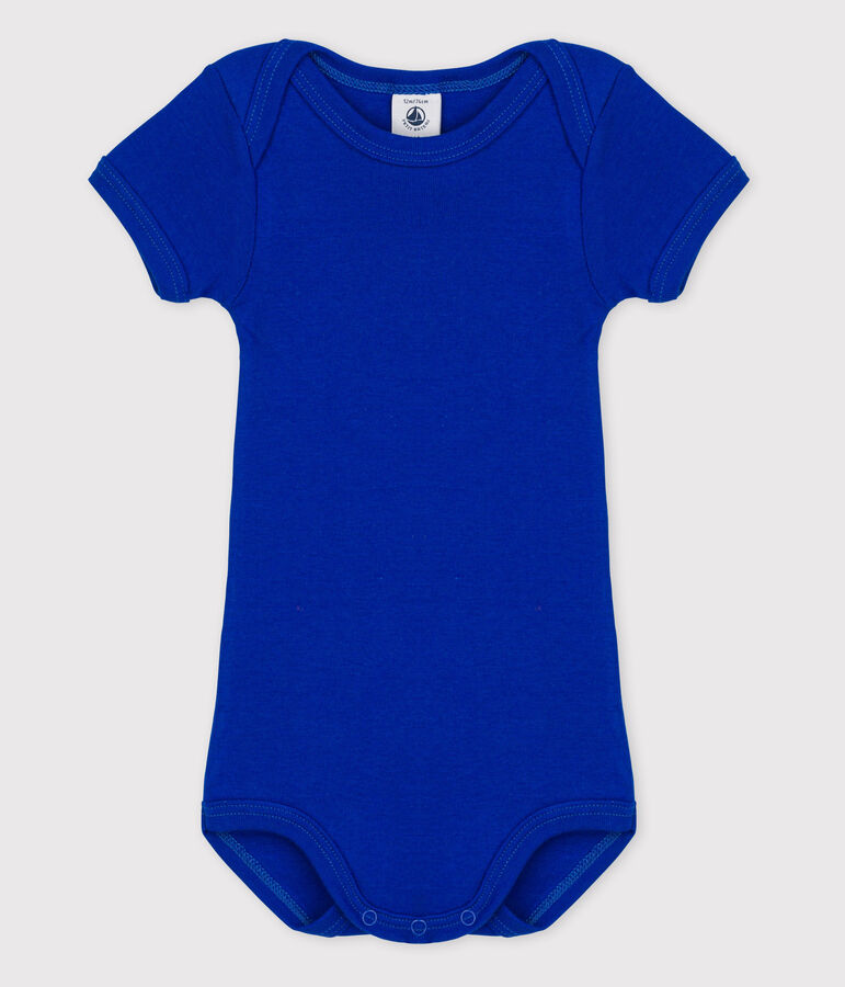 Baby Girls' Short-Sleeved Bodysuit blue