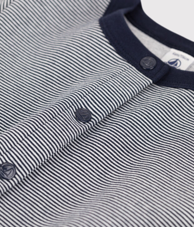 Girls' Double Jersey Cardigan blue/white