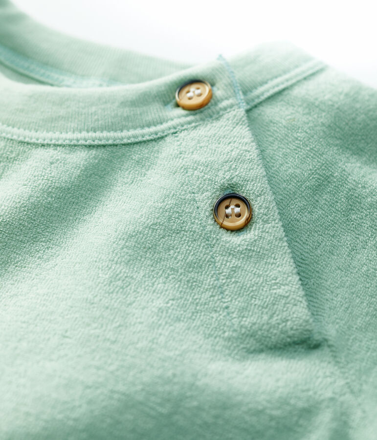 Babies' Terry Short Playsuit green