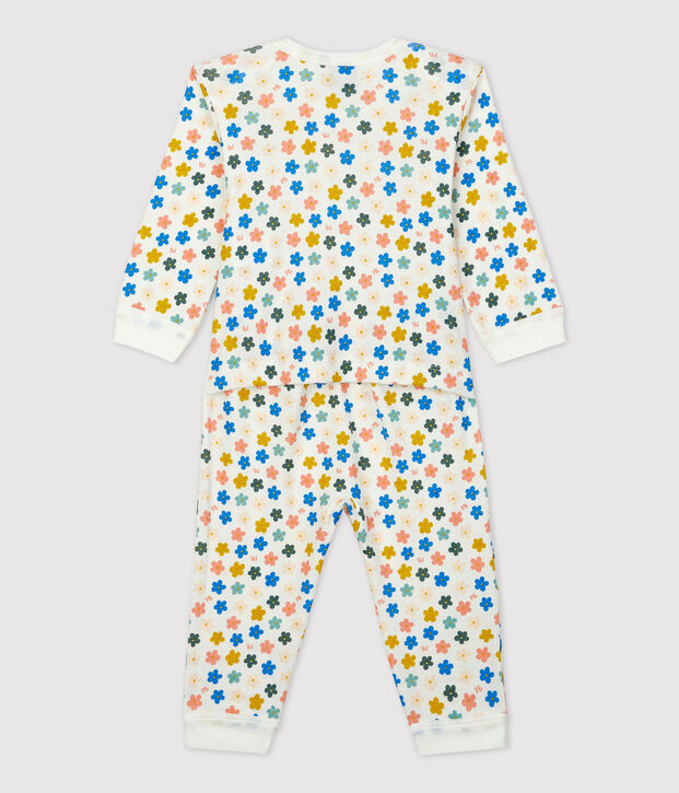Babies' Glow-In-The-Dark Cotton Footless Sleepsuit white/multicolor