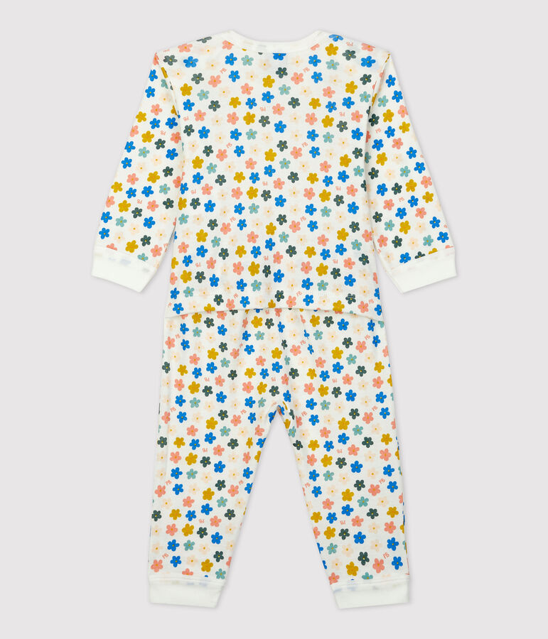 Babies' Glow-In-The-Dark Cotton Footless Sleepsuit white/multicolor