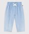 Babies' chambray trousers blue