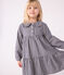 Children's long-sleeved checked flannel dress SOIR blue/MILK