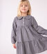 Children's long-sleeved checked flannel dress