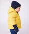 Babies' plain puffer jacket JAUNE yellow