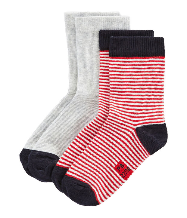 Pack of 2 Pairs of Unisex Socks multicolor