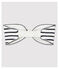 Babies' Cotton Headband MARSHMALLOW white/SMOKING blue